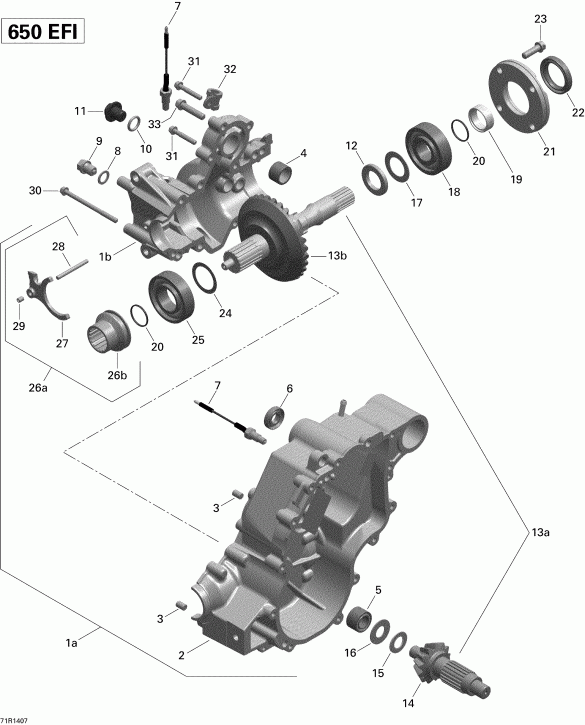 ATV BRP Outlander MAX 650EFI STD, DPS, X, XT-P 2014  -  Box Output 