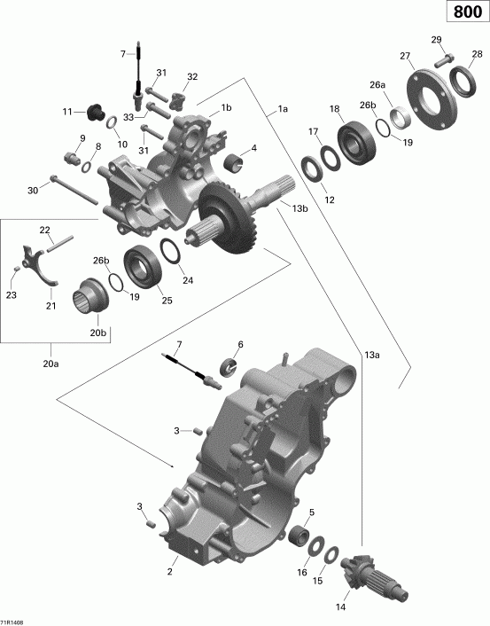   Outlander MAX 800R EFI, DPS, XT & XT-P, 2014 -  Box Output 