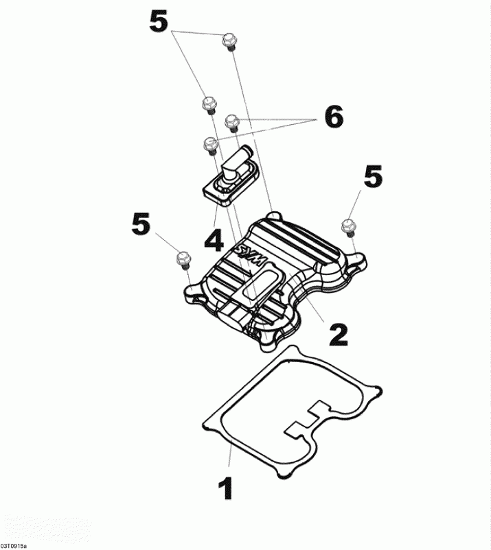 ���������� BRP DS 250 NA & INT, 2015 - Cylinder Head Cover