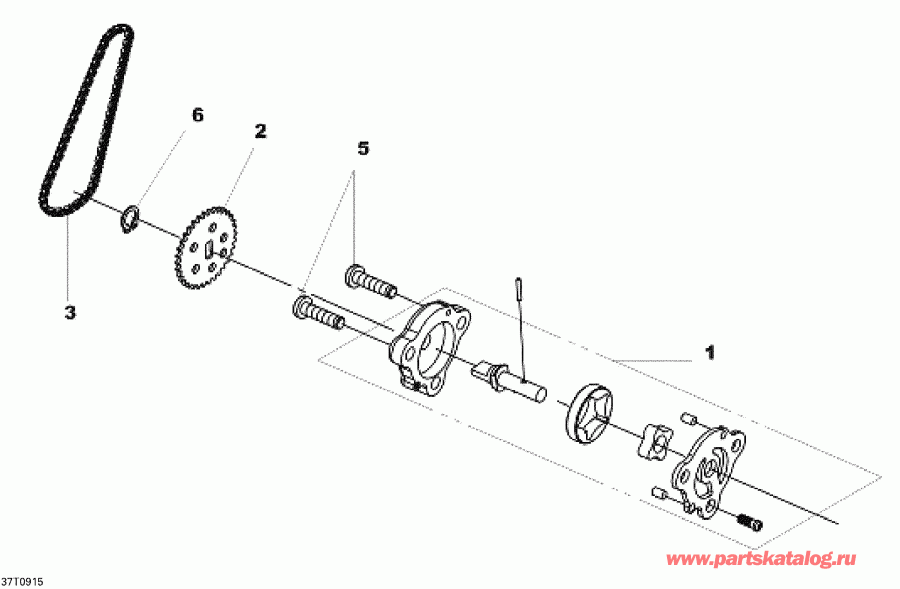 Bombardier DS 250 NA & INT, 2015 - Oil Pump