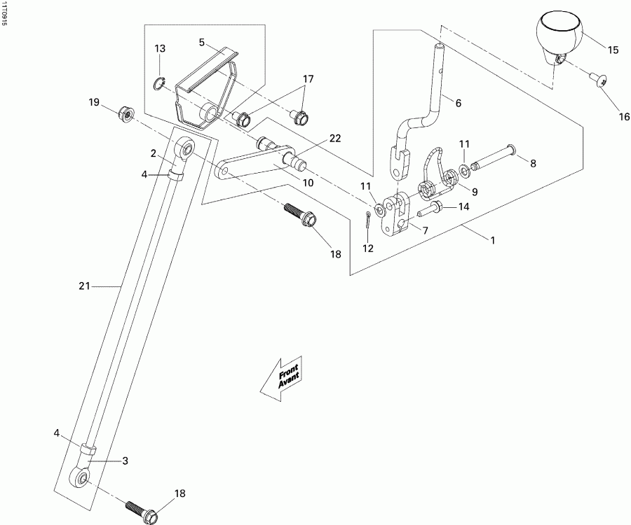  Bombardier  DS 250 NA & INT, 2015 - Gear Shift