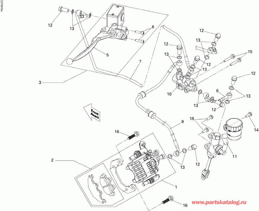    DS 250 NA & INT, 2015 - Rear Brake