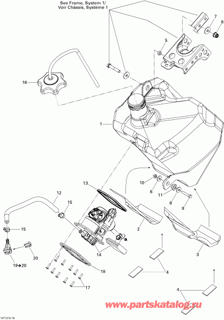   DS 450EFI STD, 2015 - Fuel System