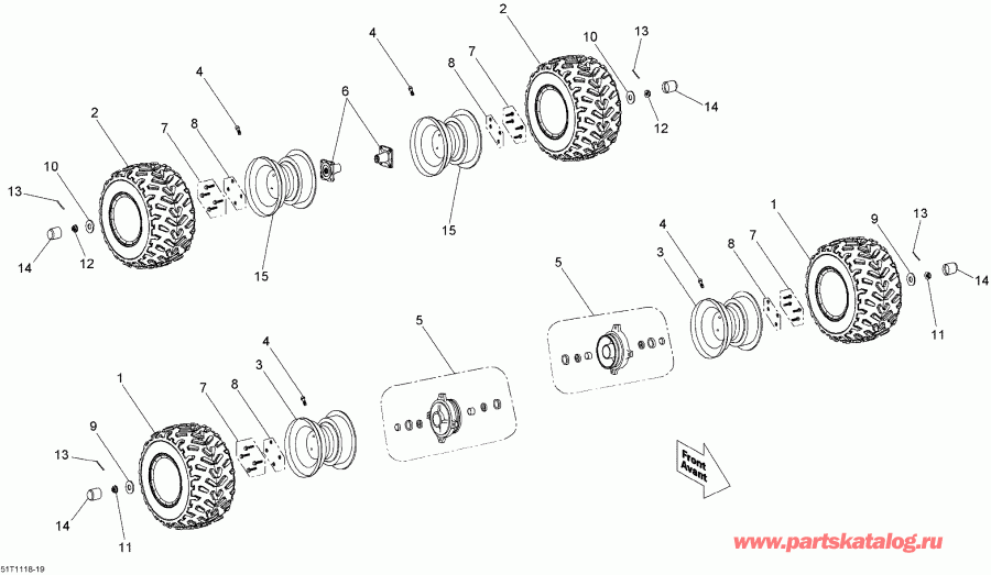  BRP  DS 70 mini, 2015 - Wheels  Tires