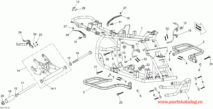 ATV  DS 70 mini, 2015 - Frame