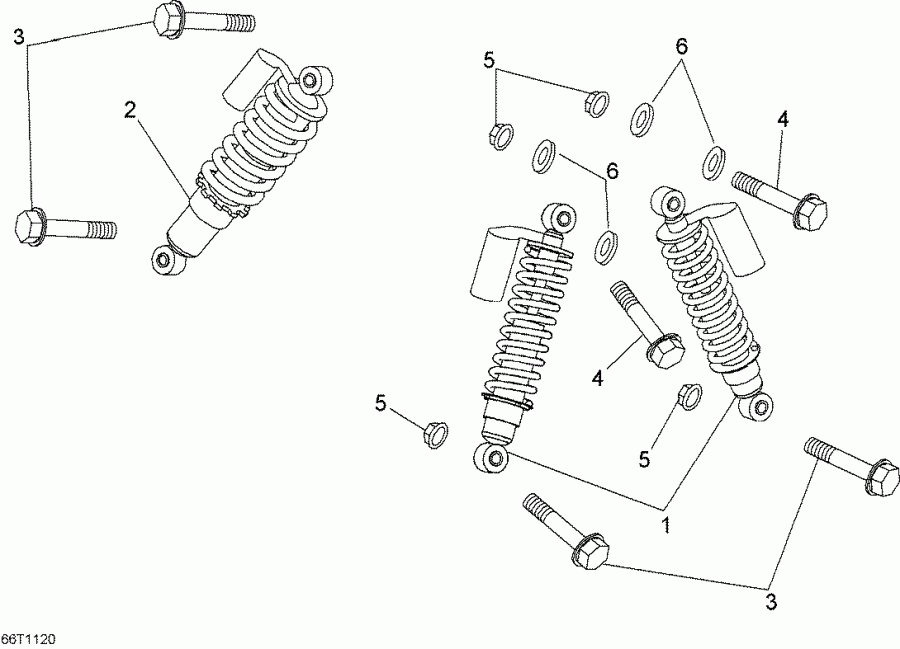 ATV   DS 90 X Mini, 2015 - Shocks