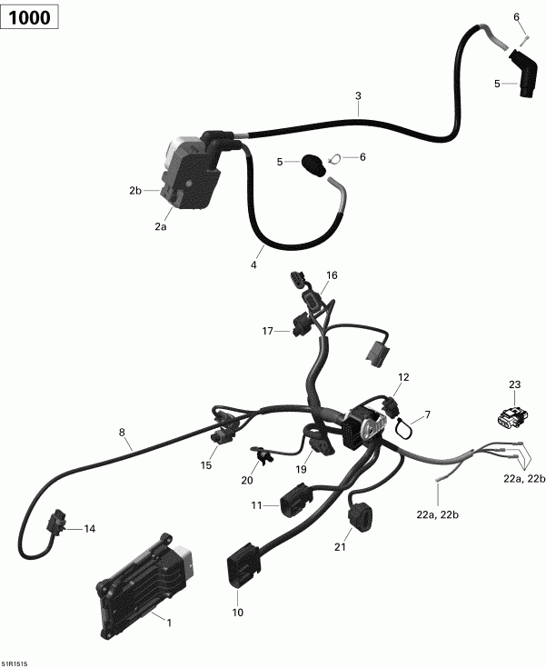 BRP Outlander 1000 EFI, 2015 - 51r1515