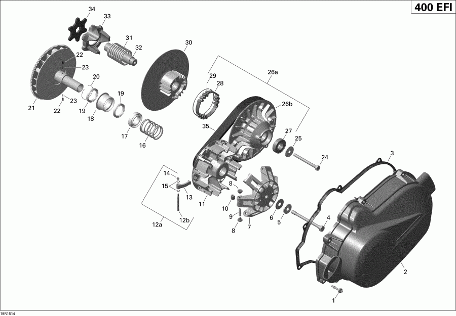 ATV   Outlander 400 EFI, STD(International only), 2015 - 19r1514