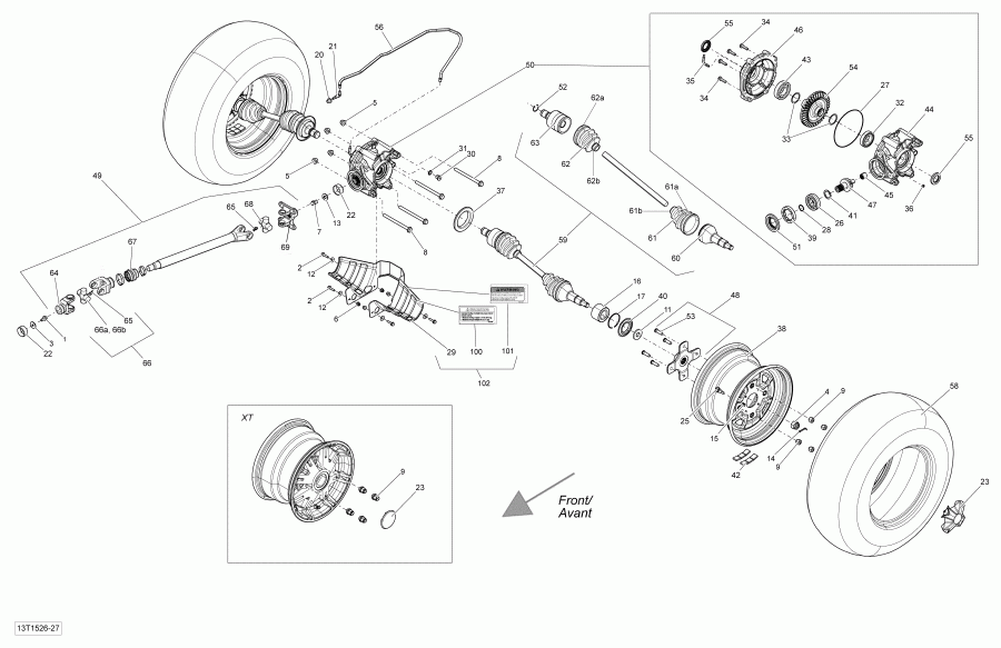Bombardier ������ Outlander 400 EFI, STD(International only), 2015 - 13t1526
