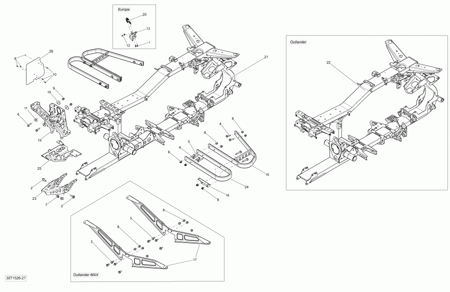   Outlander 400 EFI, STD(International only), 2015  - 30t1526