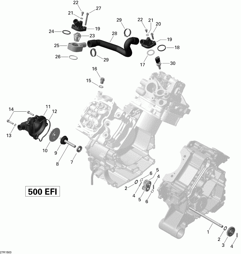   Outlander 500 EFI, 2015  - 27r1503