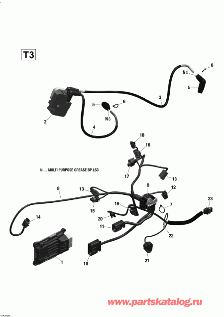  BRP Outlander 500 EFI, 2015 - Engine Harness And Electronic Module (t3)