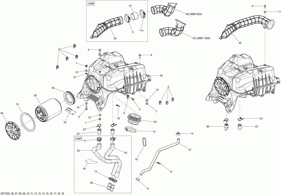  BRP  Outlander 650 EFI Xmr, 2015 - 35t1507
