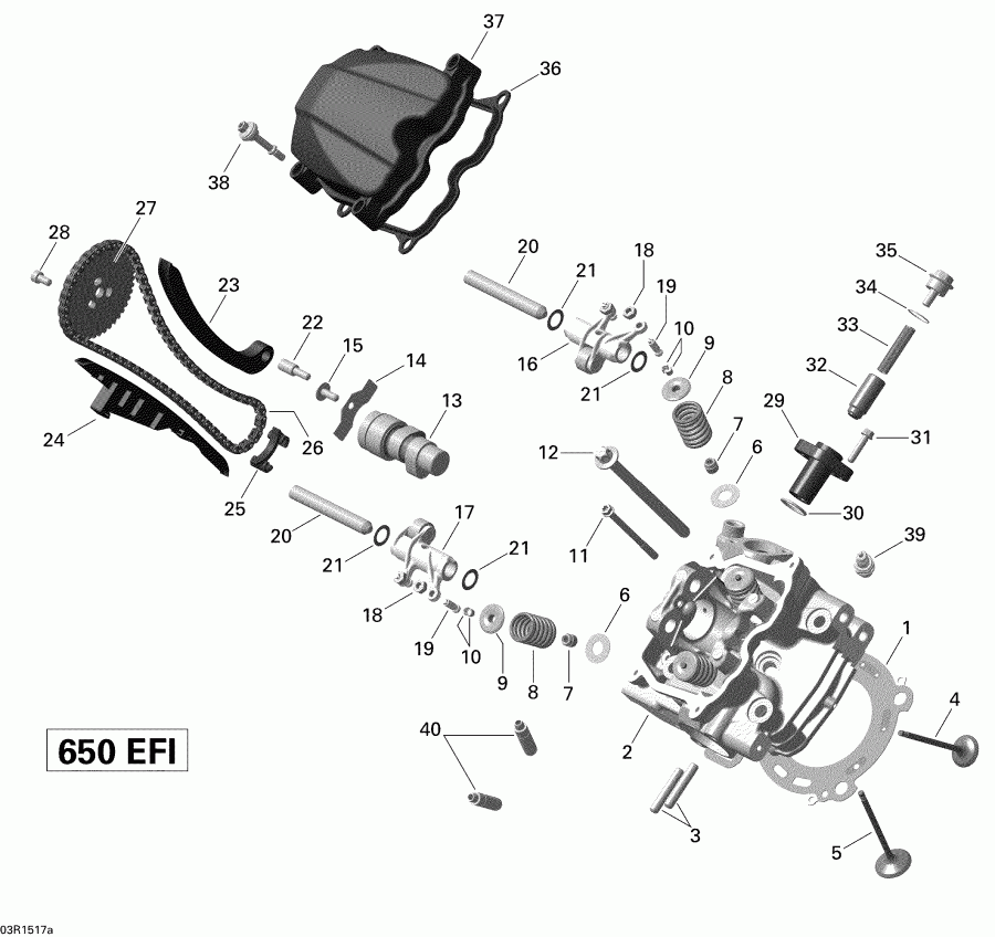  BRP Outlander 6X6 650 EFI, 2015 - 03r1517a