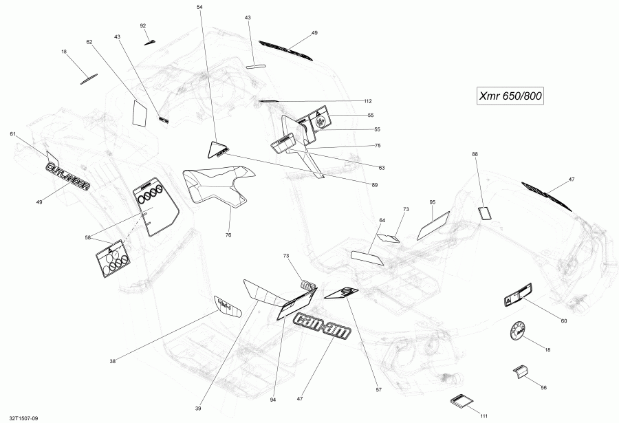 ������������  Outlander 800R EFI Xmr, 2015 ������ - 32t1509