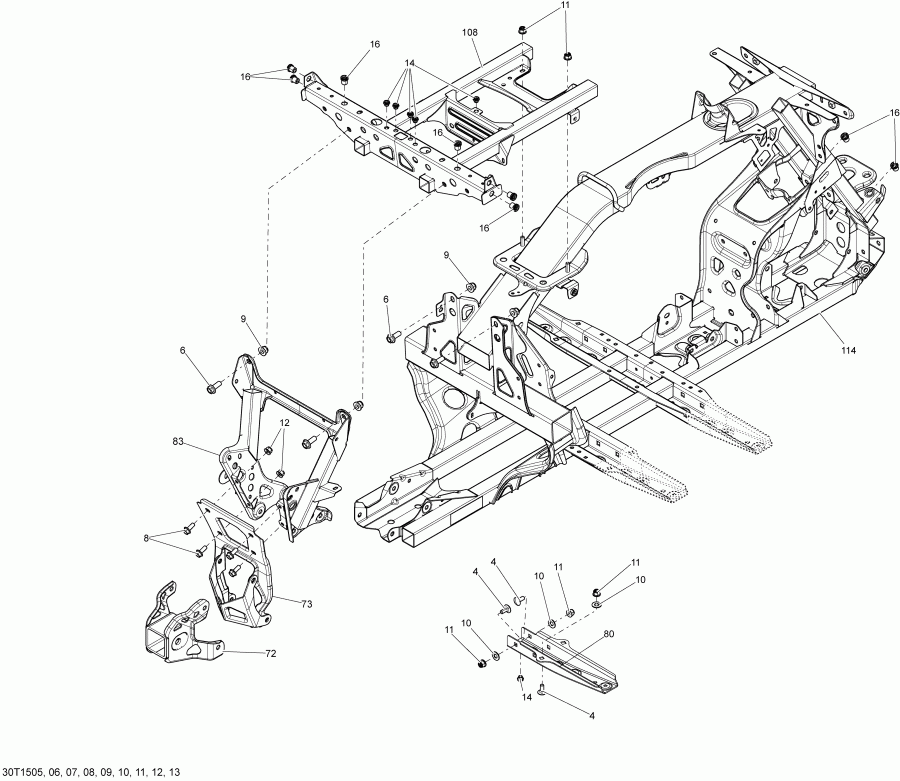  Outlander 800R EFI Xmr, 2015 - 30t1509