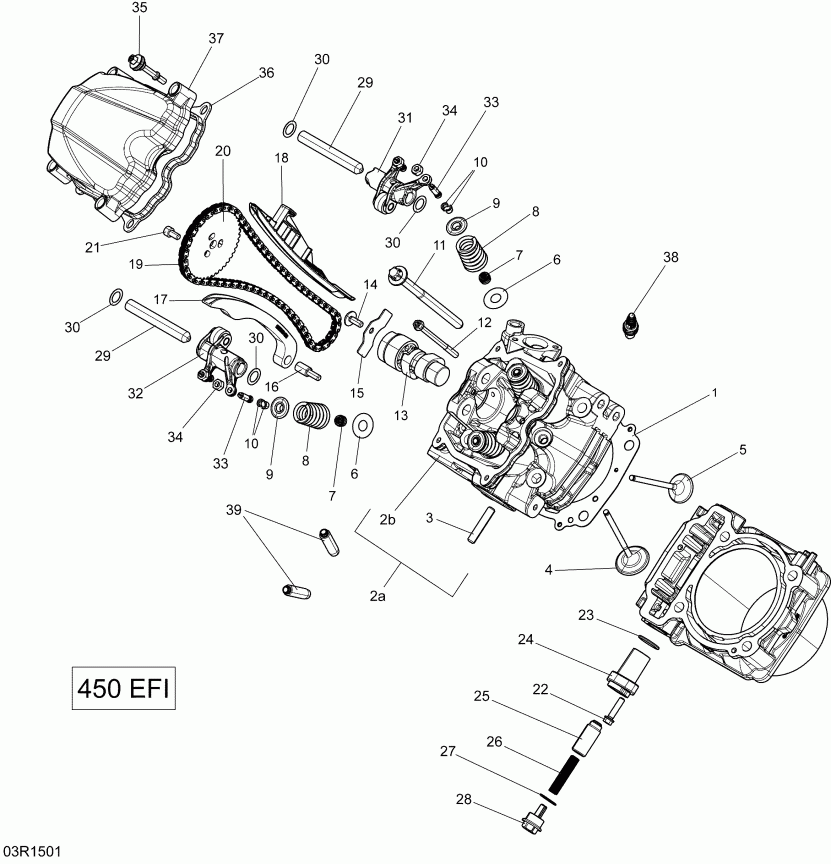  BRP  Outlander L 450 EFI, 2015 - 03r1501