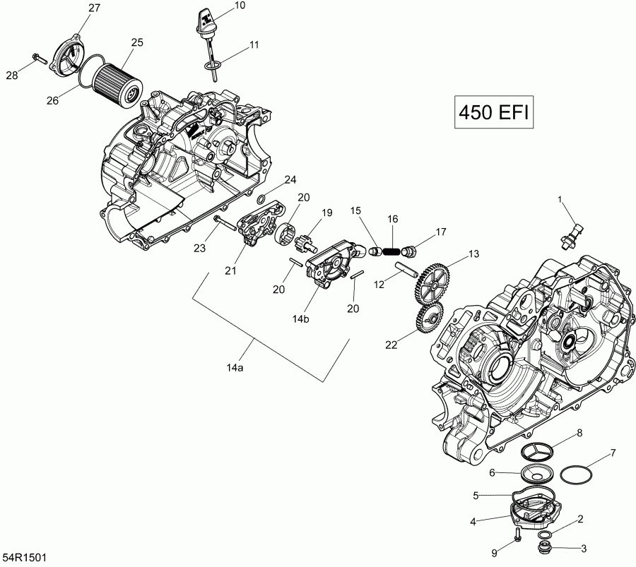 Bombardier Outlander L 450 EFI, 2015 - 54r1501