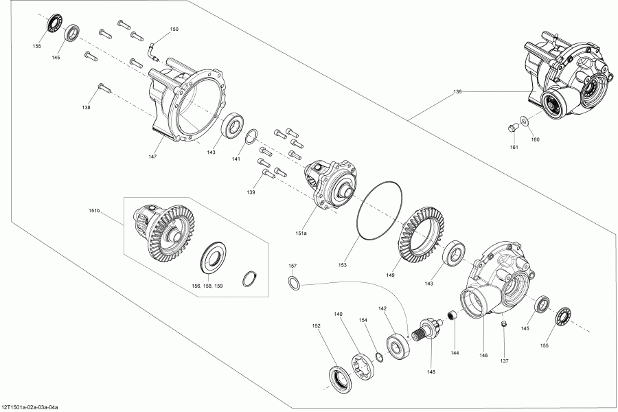  BRP Outlander L 450 EFI, 2015  - differential_12t1501a