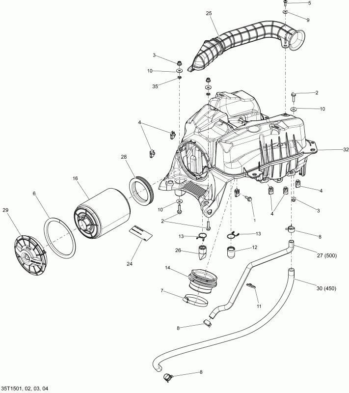 Outlander L 500 EFI, 2015 - 35t1503