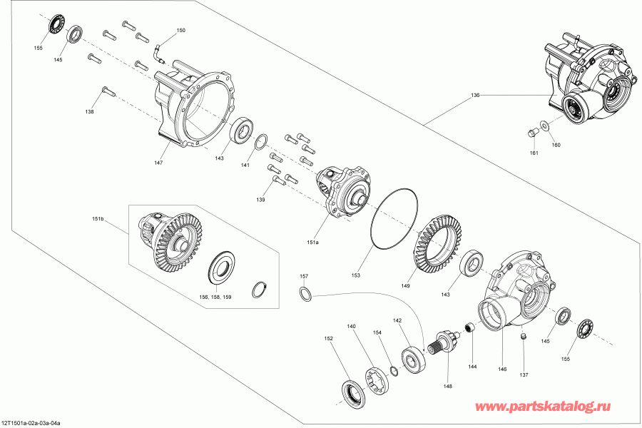   Outlander L 500 EFI, 2015  - differential_12t1503a