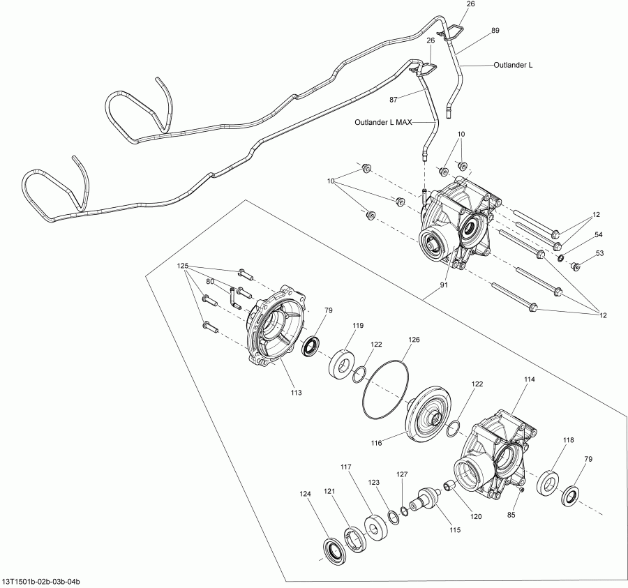  BRP Outlander L 500 EFI, 2015 - 13t1503b