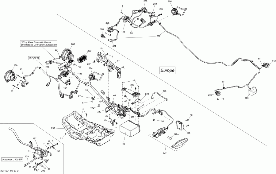 BRP  Outlander L 500 EFI, 2015 - 20t1503