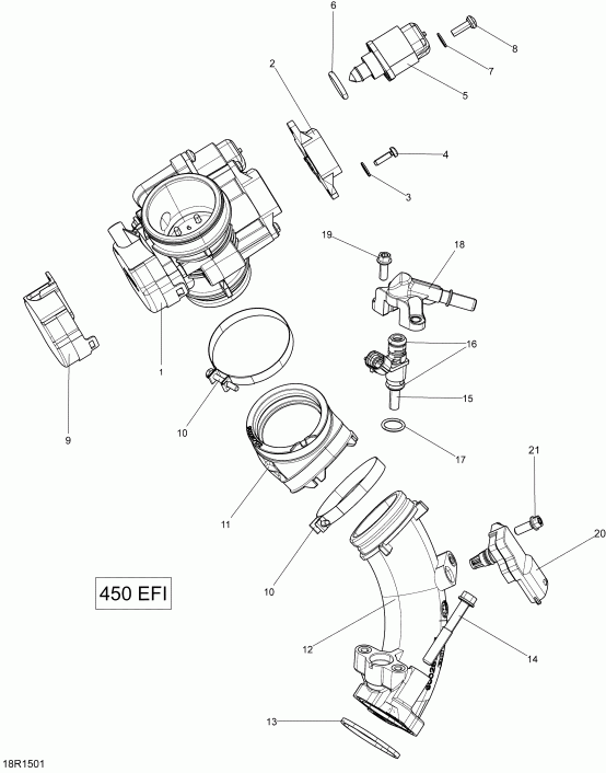 ������������ BRP Outlander L MAX 450 EFI, 2015 - 18r1501