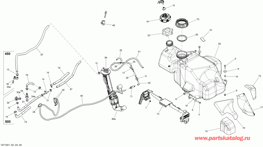 ATV BRP Outlander L MAX 450 EFI, 2015 - 14t1502