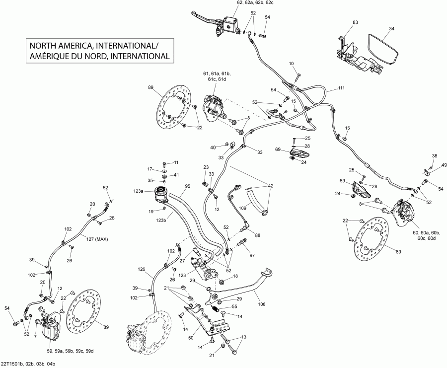 ATV BRP Outlander L MAX 500 EFI, 2015  - 22t1504b