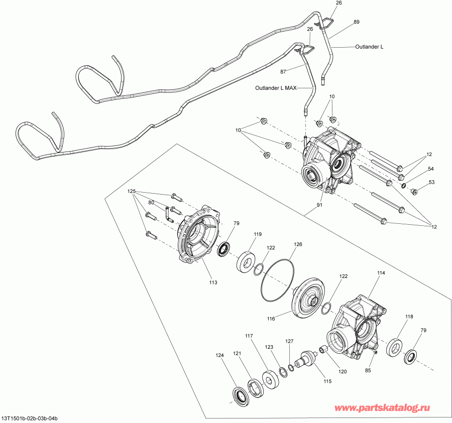 ���������� BRP Outlander L MAX 500 EFI, 2015 - 13t1504b