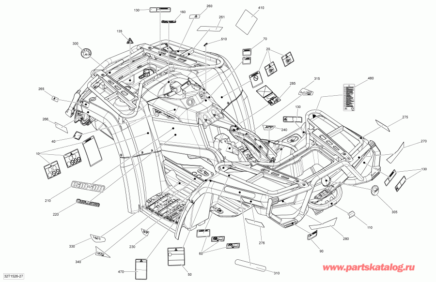  BRP Outlander Max 400 EFI, STD, XT (International only), 2015  - 32t1527