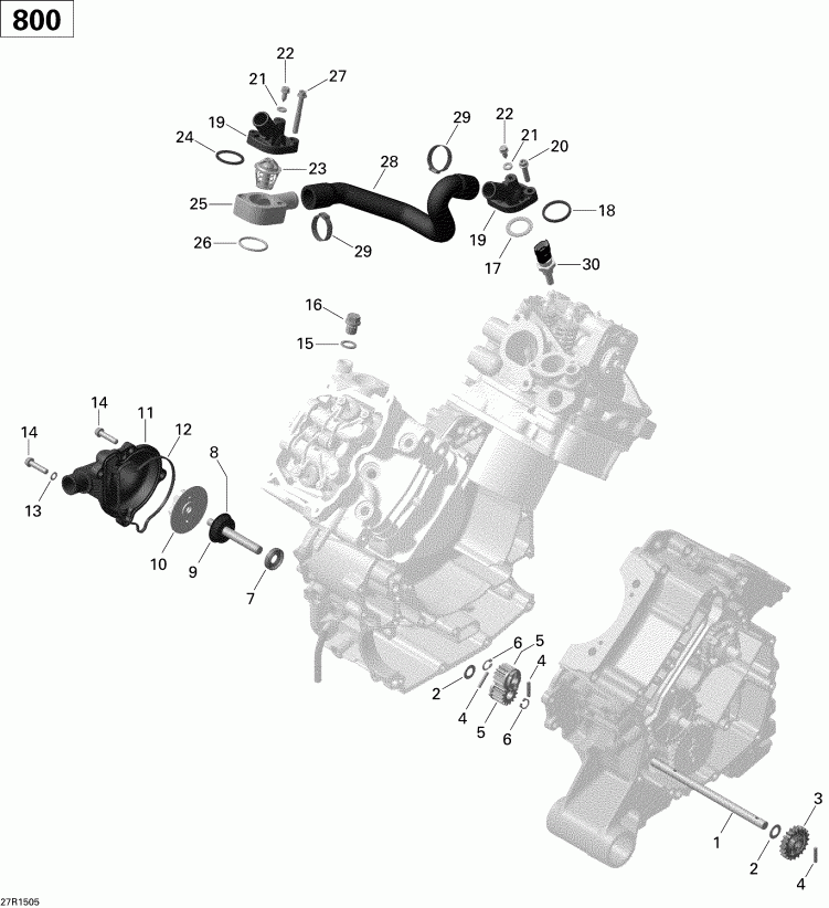  BRP  Outlander MAX 800R EFI, 2015 - 27r1505