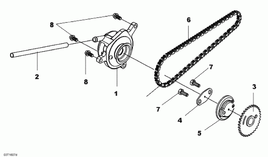  BRP DS 250, 2016  - Breather And Timing Chain