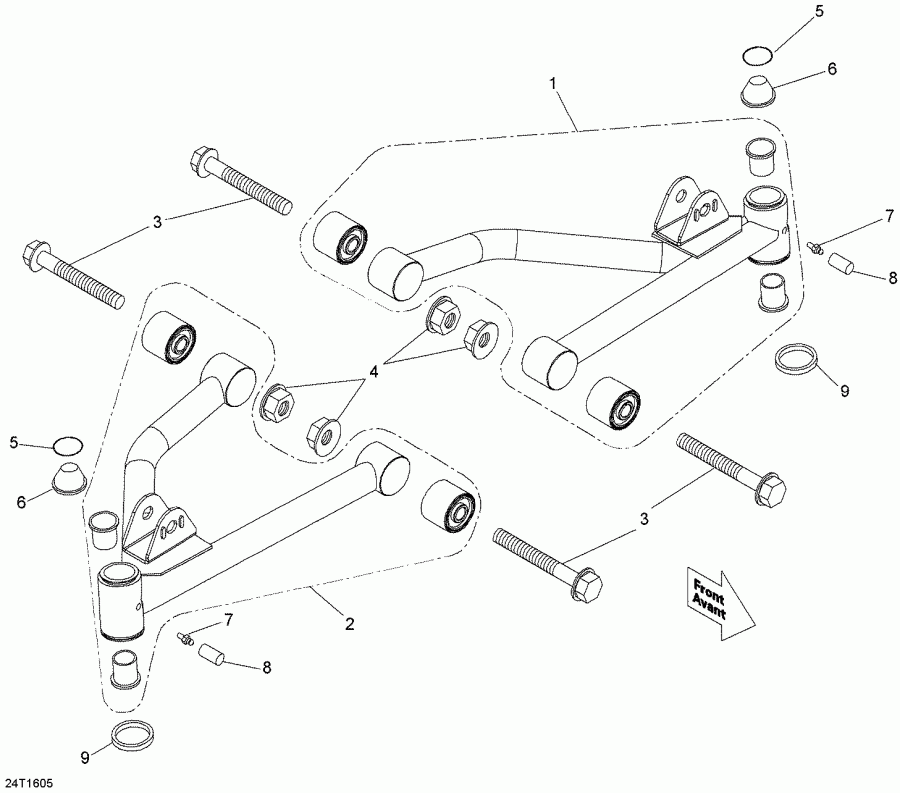   DS 90, 2016 - Front Suspension Arm