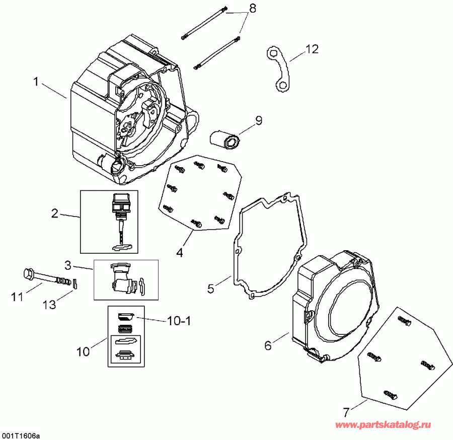  BRP  DS 90 X, 2016 - Crankcase, Right