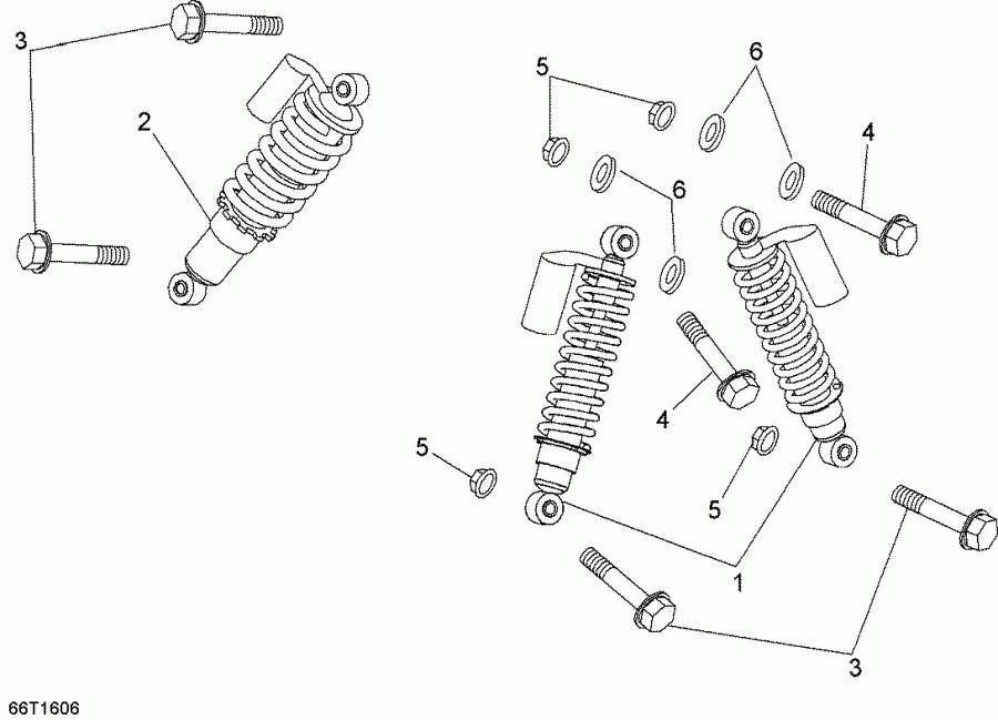 ATV  ����������� DS 90 X, 2016 - Shocks