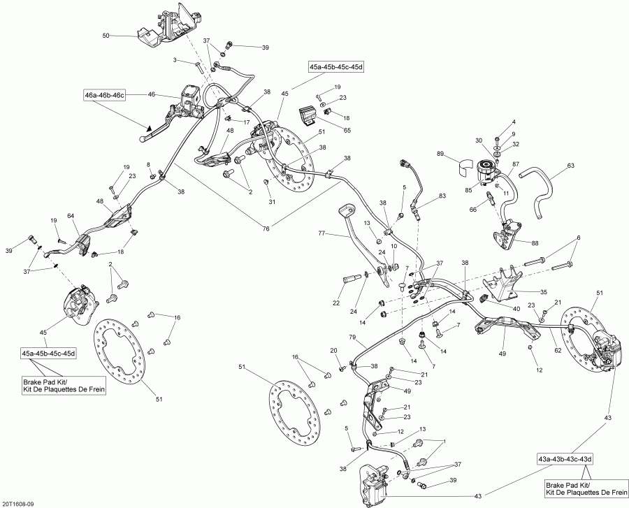 ATV BRP Outlander 6X6 - 1000 EFI, 2016 - Hydraulic Brakes