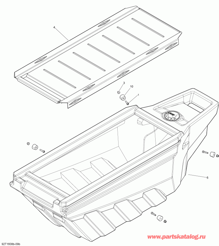   Outlander 6X6 - 1000 EFI, 2016  - Cargo Drawer Box Kit