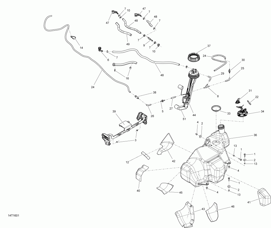 BRP Outlander L - Outlander L MAX, 2016 ������ - Fuel System All Models