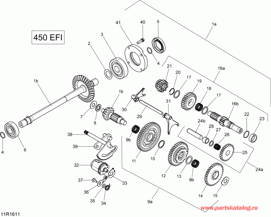   Outlander L - Outlander L MAX, 2016  - Gear Shift 450 Efi
