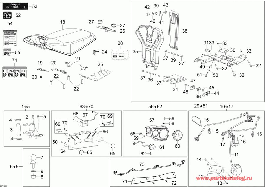  BRP Outlander L - Outlander L MAX, 2016 - T3 Parts (l Max Models)