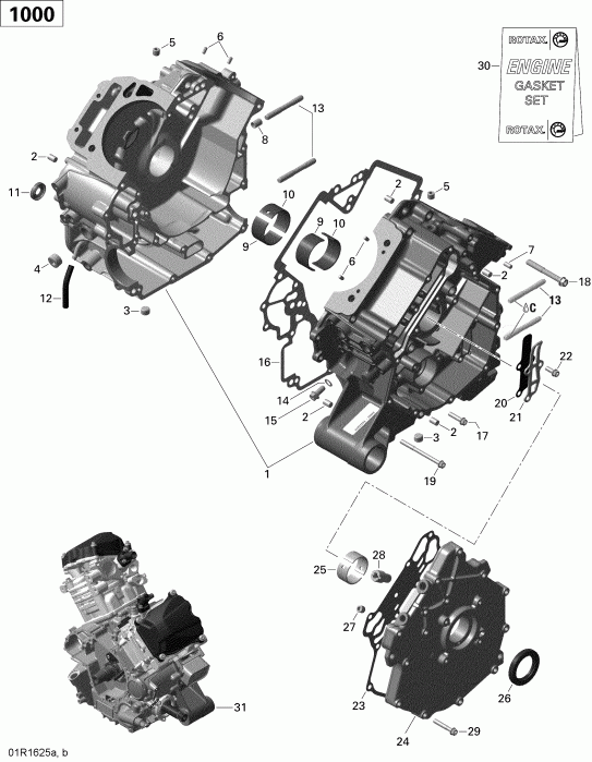    Outlander - Outlander MAX, 2016 - Crankcase 1000r Efi (xmr)