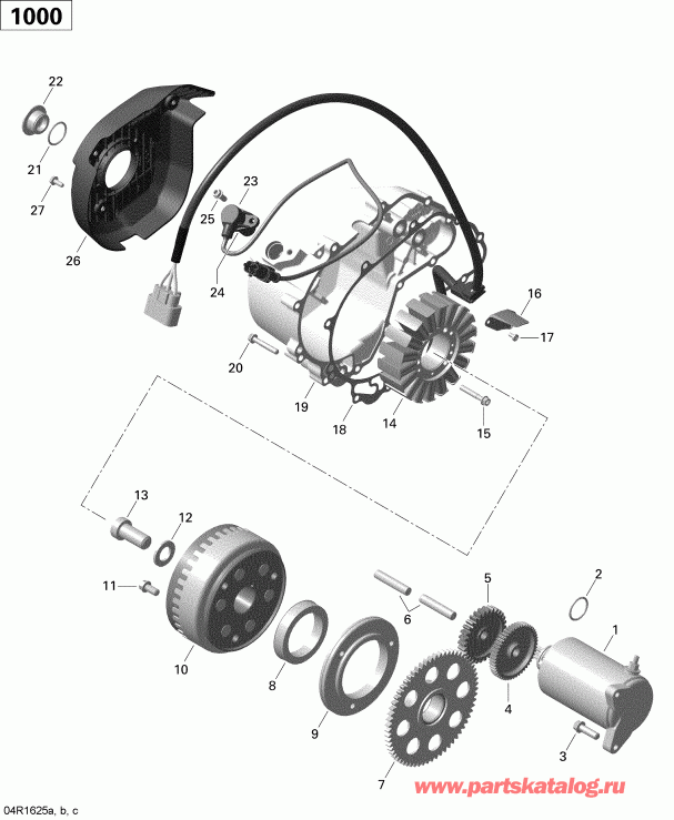 ATV Bombardier Outlander - Outlander MAX, 2016  - Magneto And Electric Starter 1000r Efi (outlander)