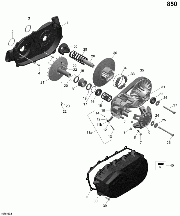 BRP - Transmission 850 Efi (renegade)