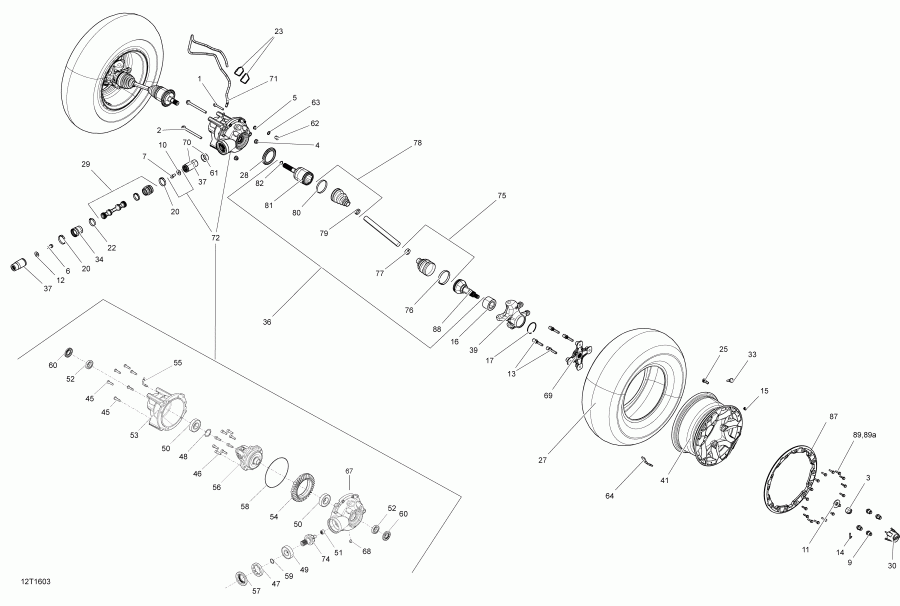 ���������� BRP Renegade, 2016 ������ - Drive System, Front
