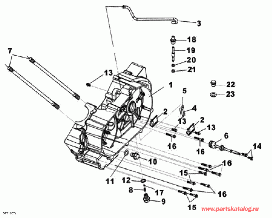   DS 250, 2017  - Left Crankcase Half