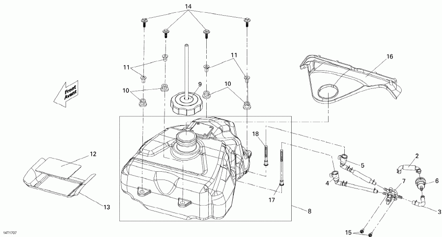 BRP  DS 250, 2017 - Fuel System