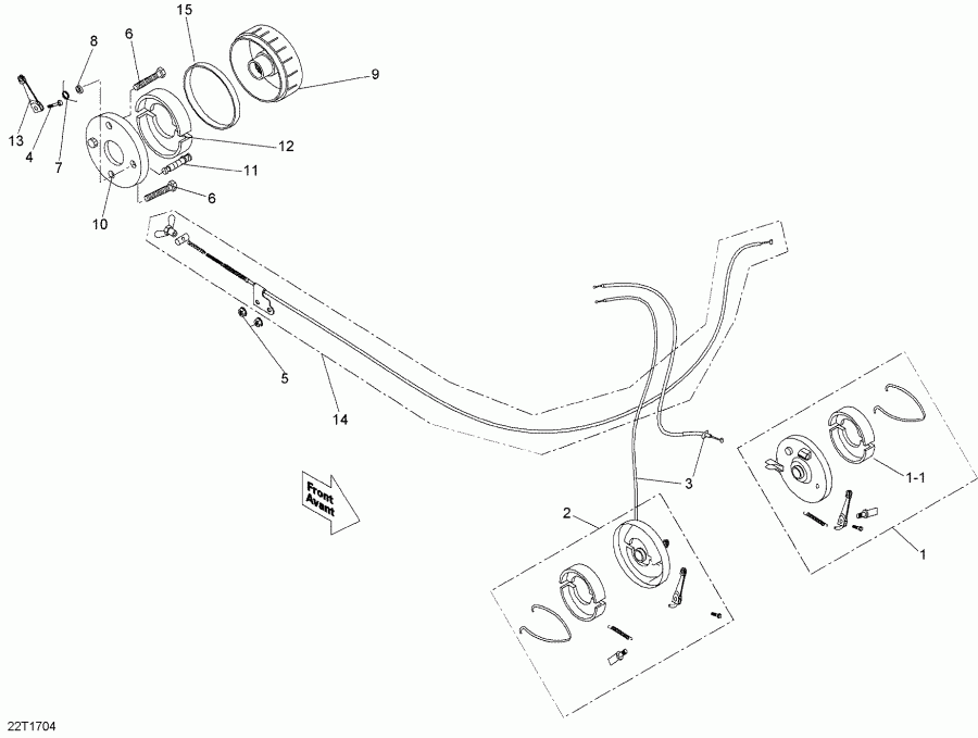  BRP DS 70, 2017 - Brakes