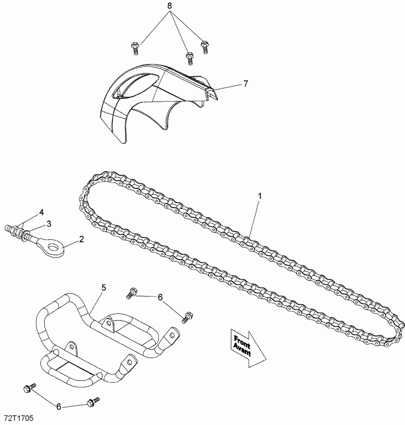  BRP DS 90, 2017 - Chain